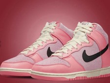 Nike Dunk High Women s Pink/Black Colorblock ...