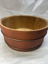 Vintage Woodenware Cedar 10 In Bowl