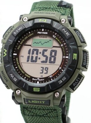Casio Pro Trek PRG-340B-3JF Solar Altimeter Barometer Outdoor Digital MEN Watch