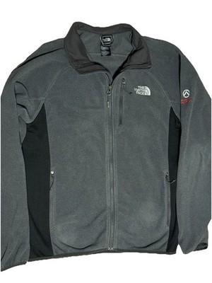 The North Face Summit Series Fleece Jacket Men s Medium Gray Full Zip