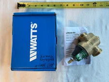 Watts LFN45BM1-U Lead Free 3/4" Water Pressure Reducing Valve, 50 psi, No Union