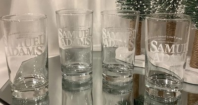 Samuel Adams Brewery Tap Room Tasting Sampling Glass Set 1-4 - Set of 4