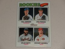 2026 Topps Heritage Chrome #375 Jack Perkins Paul Gervase Dylan Smith Maxwell RC