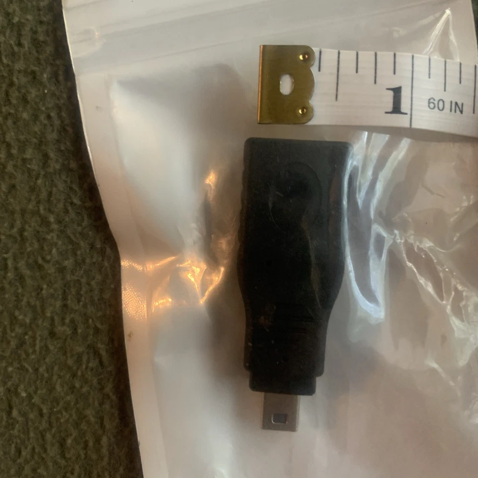 USB 2.0 Type A Female to Mini USB 5-Pin Type B Male Adapter - Black Converter - Image 4 of 4