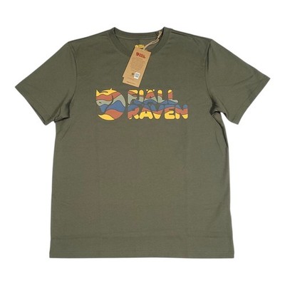 Fjallraven Multicolor Fox Logo Men's T-Shirt Laurel Green M BRAND NEW NWT 