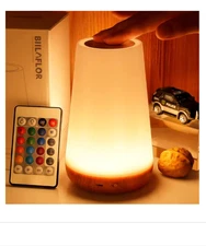 Night Light LED Touch Bedside Table Lamp with Remote Control 13 Colors Enjoy