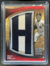 2009 Upper Deck Icons Whitey Ford Immortal Lettermen Patch VAR #/45 Yankees