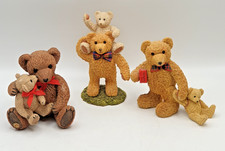 Beau Bears Figurine Parent & Child Bundle Paw Prints Melvin & Michael