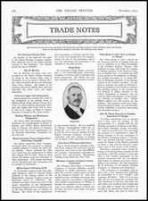 1923 Hugh Brady Photo Smith McCarthy Typesetting Chicago Death Article Print Ad