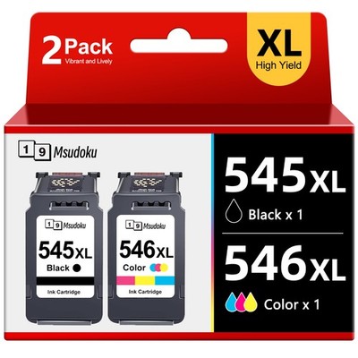 Druckerpatronen PG-545 XL CL-546 XL für Canon Pixma TS3150 TS3450  MX495 TR4550