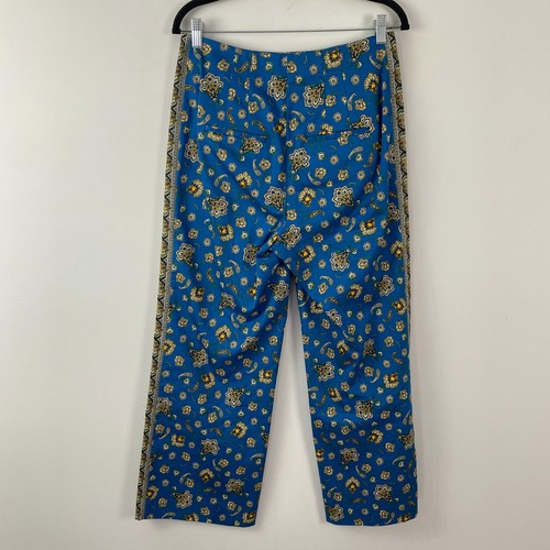 Veronica Beard Dova Cropped Paisley-print Cotton-blend Twill Wide-leg Pants 8 - Picture 4 of 10