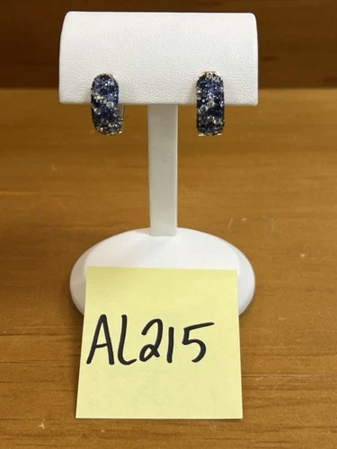 Effy 925 Sterling Silver Multi Sapphire Splash Huggie Hoop Earrings