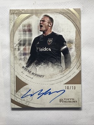 Wayne Rooney [Gold] #RA-WR1 2025 Topps Chrome MLS Renaissance Autograph 10/10!!!
