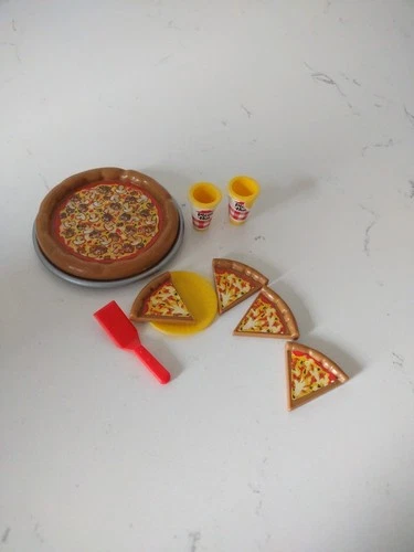 Barbie Pizza Hut Playset Play Food Vintage Accessories