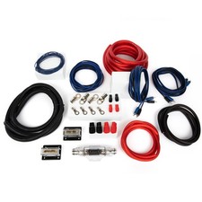 Dual 4 Gauge Amp Wiring Kit - True Spec Amplifier Installation Kit with Soft ...
