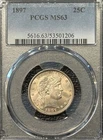 1897 BARBER QUARTER PCGS 63