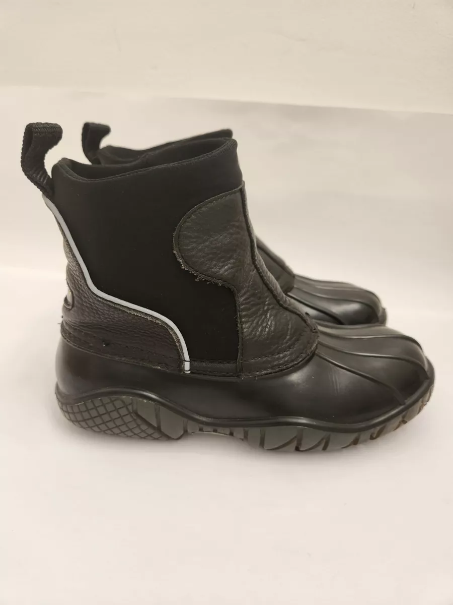 Baffin Rant Black Leather Rubber Synthetic Snow Rain Duck Boots