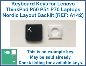 Tastatur Ersatz Tasten für Lenovo Thinkpad P50 P51 P70 Nordic Layout Backlit