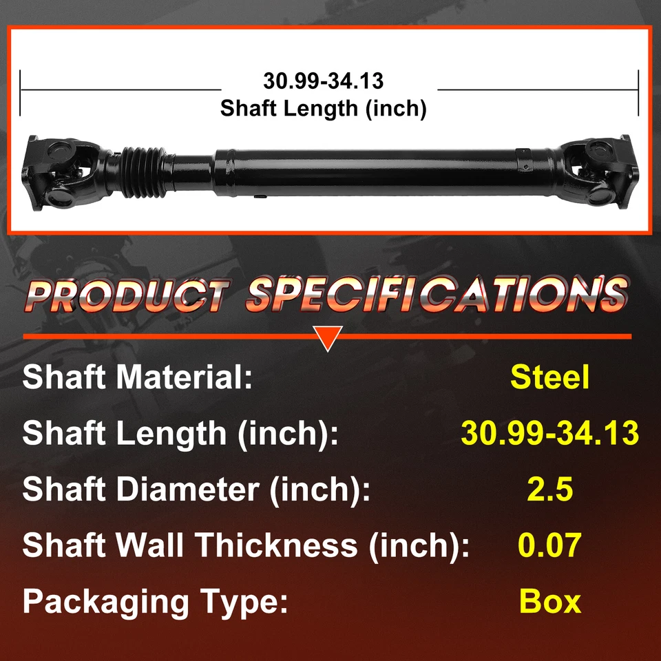 Front Driveshaft Prop Shaft Assembly Fits Nissan Armada Frontier Suzuki 4WD AWD - Изображение 4 из 4