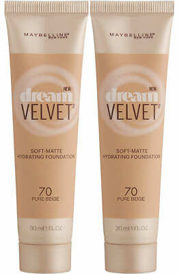 PACK OF 2 - Maybelline Dream Velvet Foundation Makeup