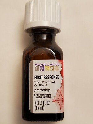 Aura Cacia First Response Protecting w/ Tea Tree & Eucalyptus 0.5 fl oz (15 mL)