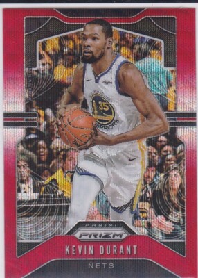KEVIN DURANT Phoenix Suns RARE RED WAVE PRIZM $$ VARIATION Basketball Card KD!
