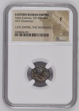 NGC F Roman AE3 / AE4 of Aelia Eudoxia AD400-404 Wife of Arcadius NGC Ancients