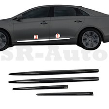 For Cadillac Xts 13-2019 2018 Chrome Black Side Body Door Cover Molding Trim