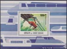 F-EX27215 GUINEA BISSAU MNH 1984 RAILROAD FERROCARRIL RAILWAYS TRAIN LOCOMITIVE 
