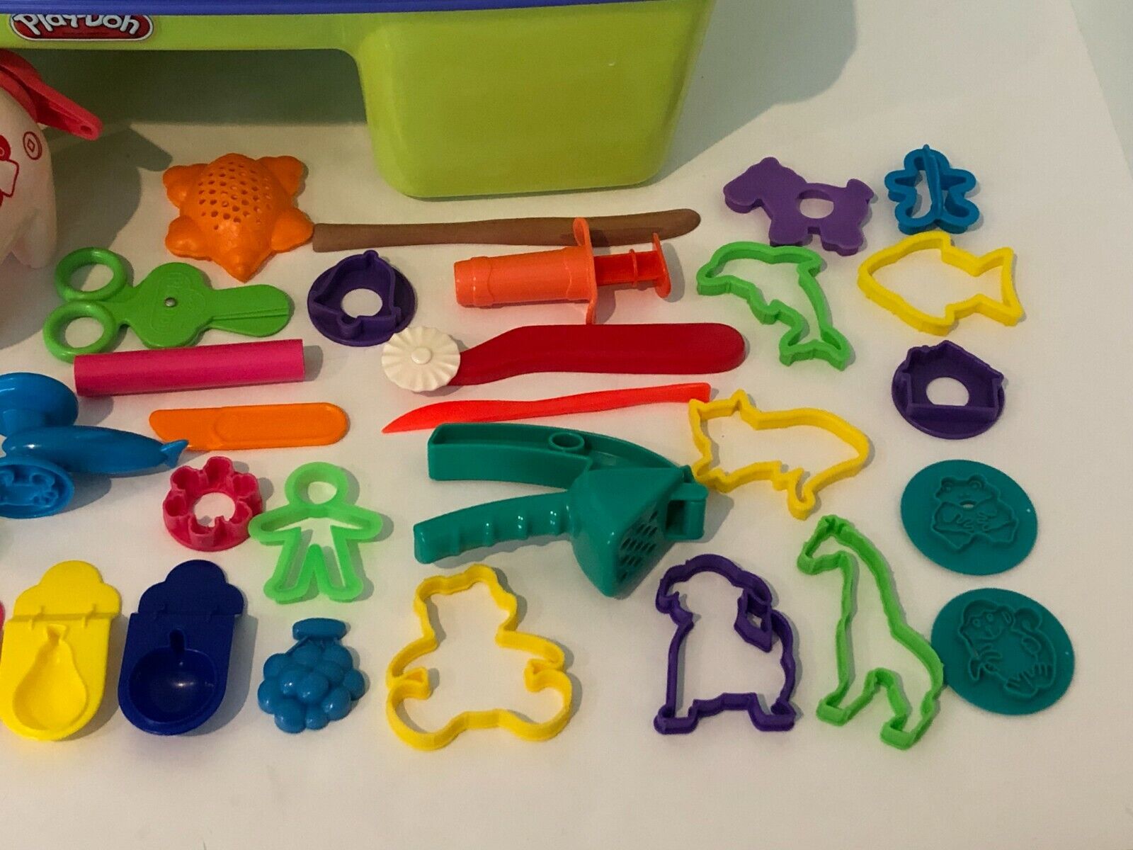 Play-Doh Activity Table Lap Desk Play N Store Storage Molds Cutters Tools  Set