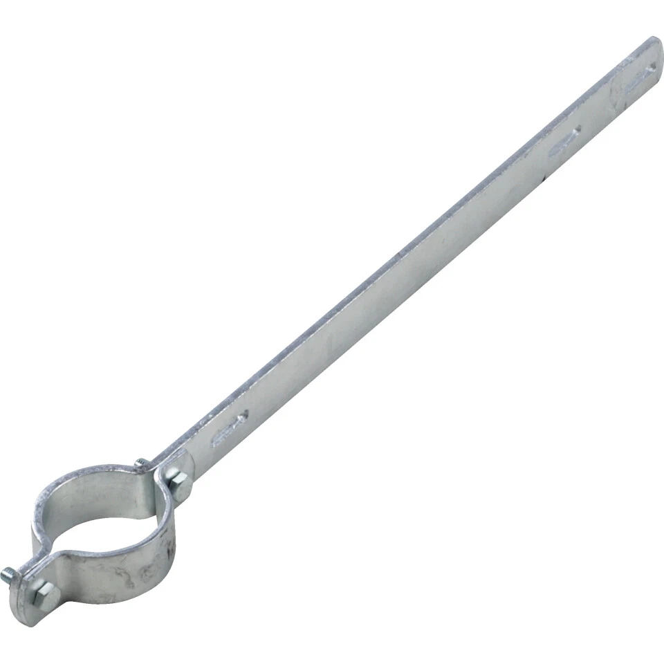 CARL TURCK Ausleger-Rohrschelle ER 135, für Pfosten Ø 6cm, Stahl, Lochabstand 35cm, 527x3cm