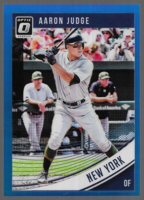 2018 Panini Donruss Optic Aaron Judge #114 Blue Prizm SP/149 NY
