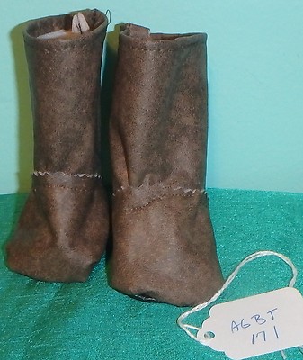 Brown Vinyl Nearly Knee High Soft Sole Boots for 18