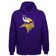 Outerstuff Youth Boys Minnesota Vikings NFL Primary Logo Fleece Hoodie