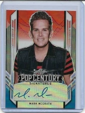 Mark Mcgrath 2021 Leaf Metal Pop Century Red White Blue Auto SSP #3/5