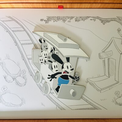 Jumbo LE Oswald Lucky Rabbit 95th Anniversary Animator Box D23