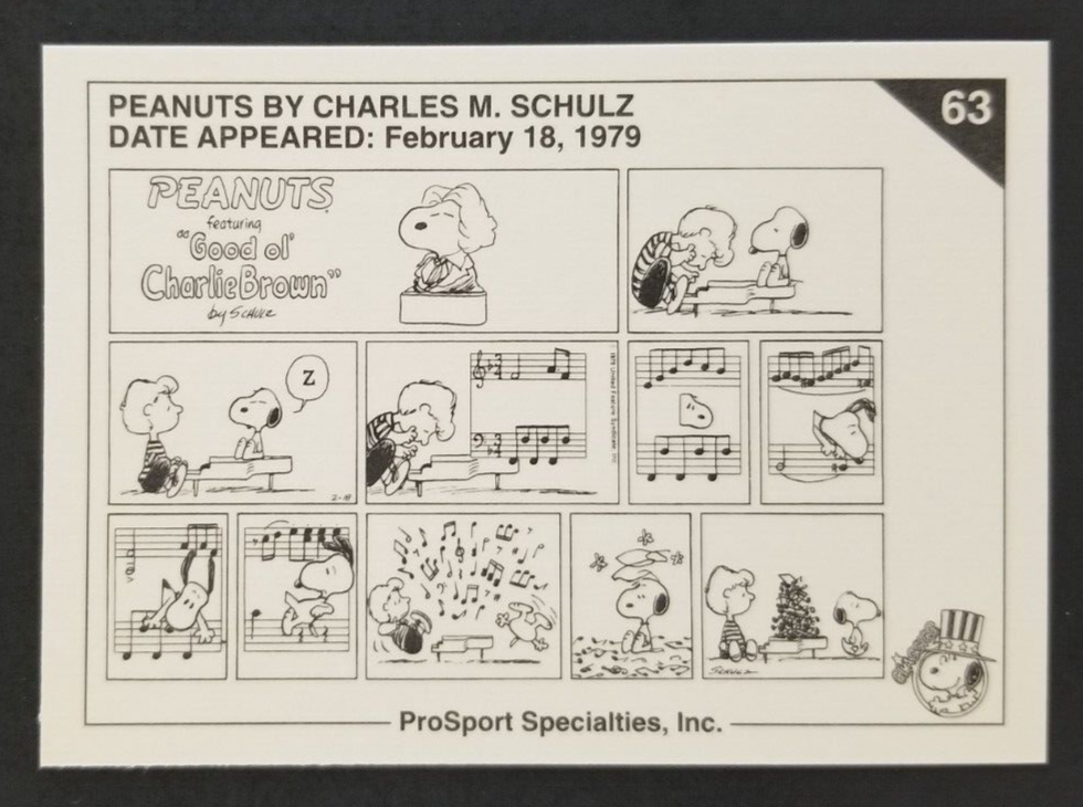 Snoopy Wearing a Powdered Wig 1992 Peanuts Card #63 (NM) | eBay