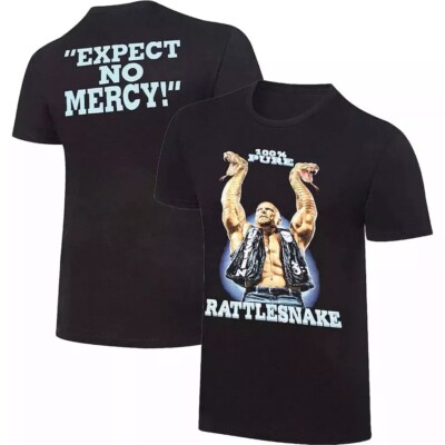 SALE!!! ''Stone Cold'' Steve Austin Retro Rattlesnake T-Shirt - Black