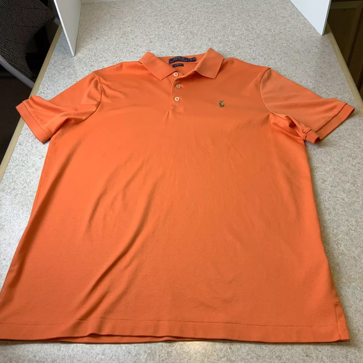 Orange, Men's Polos