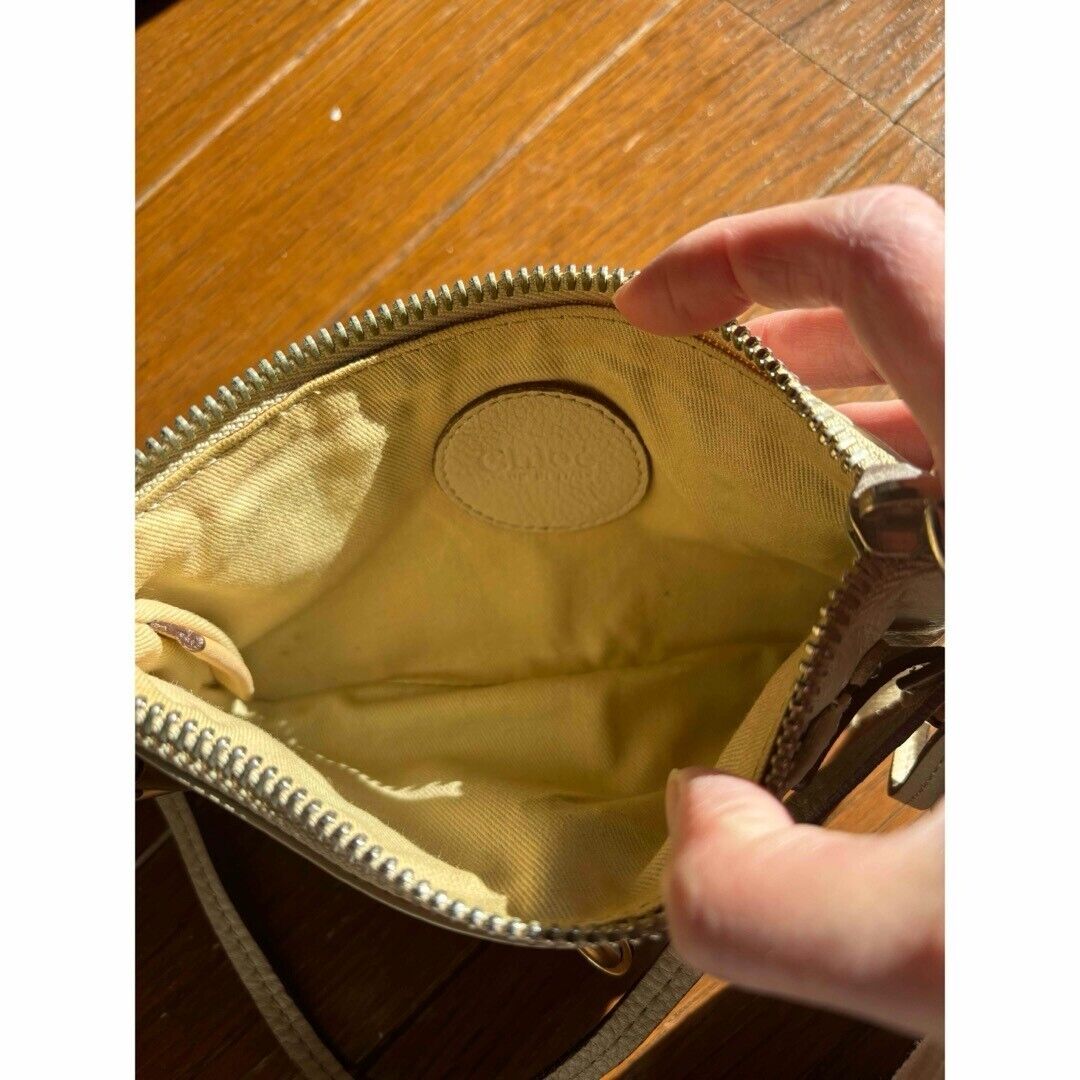 Chloe Paddington Gold Padlock Key White Mini Bag Hand Bag Chloe Paddington Gold Padlock Key White Mini Bag Hand Bag