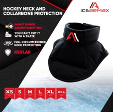 ICEARMAX Neck and Collarbone Guard Complete All-Around Impact and Cut Protection