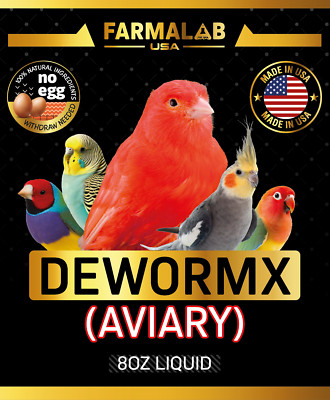 Farmalab Dewormer Parakeets, Cockatiels, Lovebirds, Finches, Rosellas, Quakers