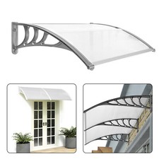 Front Door Canopy Porch Rain Protectors Awning Lean to Roof Shelter Shade Covers