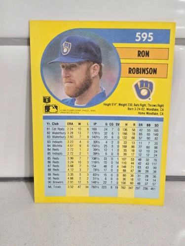 1991 Fleer Baseball #541-720 & Pro Visions Inserts #1-12 You Pick! - 第 103/351 張圖片
