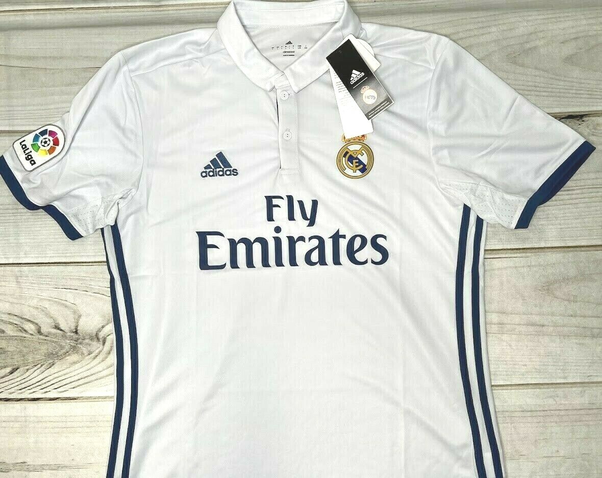 adidas Mens 2016-17 Real Madrid Home Replica Jersey S94992 L for sale  online | eBay