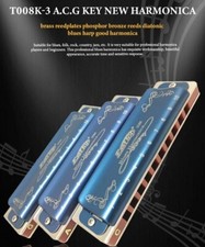 EASTTOP T008K-3 10Hole Blues Diatonic Harmoni...