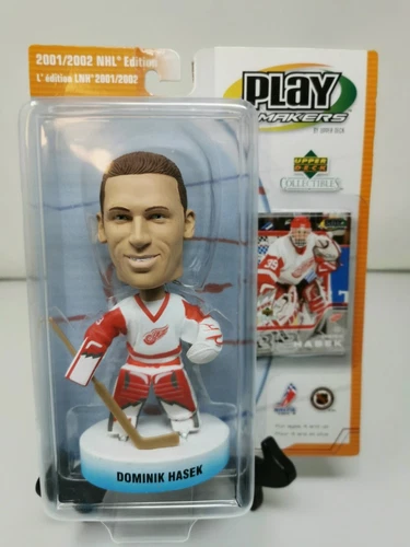 Vintage Dominik Hasek Play Makers Upper Deck Bobble Head w/Card