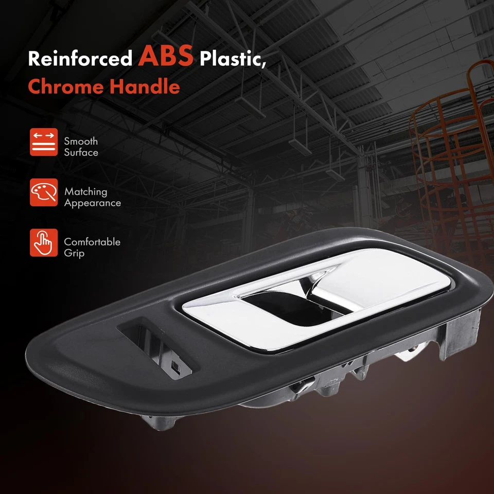 1x Manija de puerta interior delantera derecha cromada negra para Ford Taurus 2010 2011 2012 Foto 3 de 4