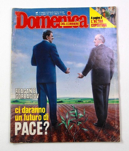 Domingo Del Corriere N. 51 Diciembre 1987 REAGAN Y GORBACHOV Periódico Raro - Imagen 6 de 24