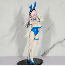Anime Super Sonico Bunny blue PVC Figure New No Box toy model 30cm